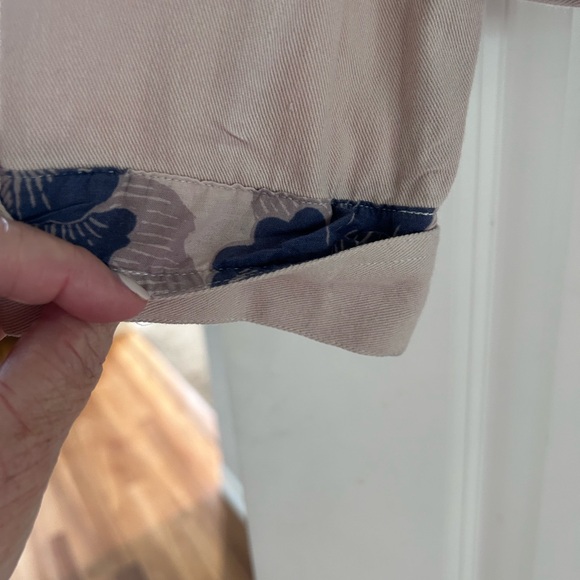 Metiseko Sesame Cashew Blouson 100% Organic cotton jacket. Cargo pockets. Crop - Picture 4 of 16